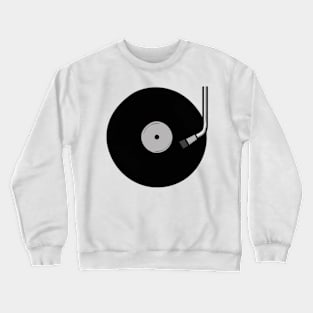 Retro Vinyl Record Player Turntable Crewneck Sweatshirt